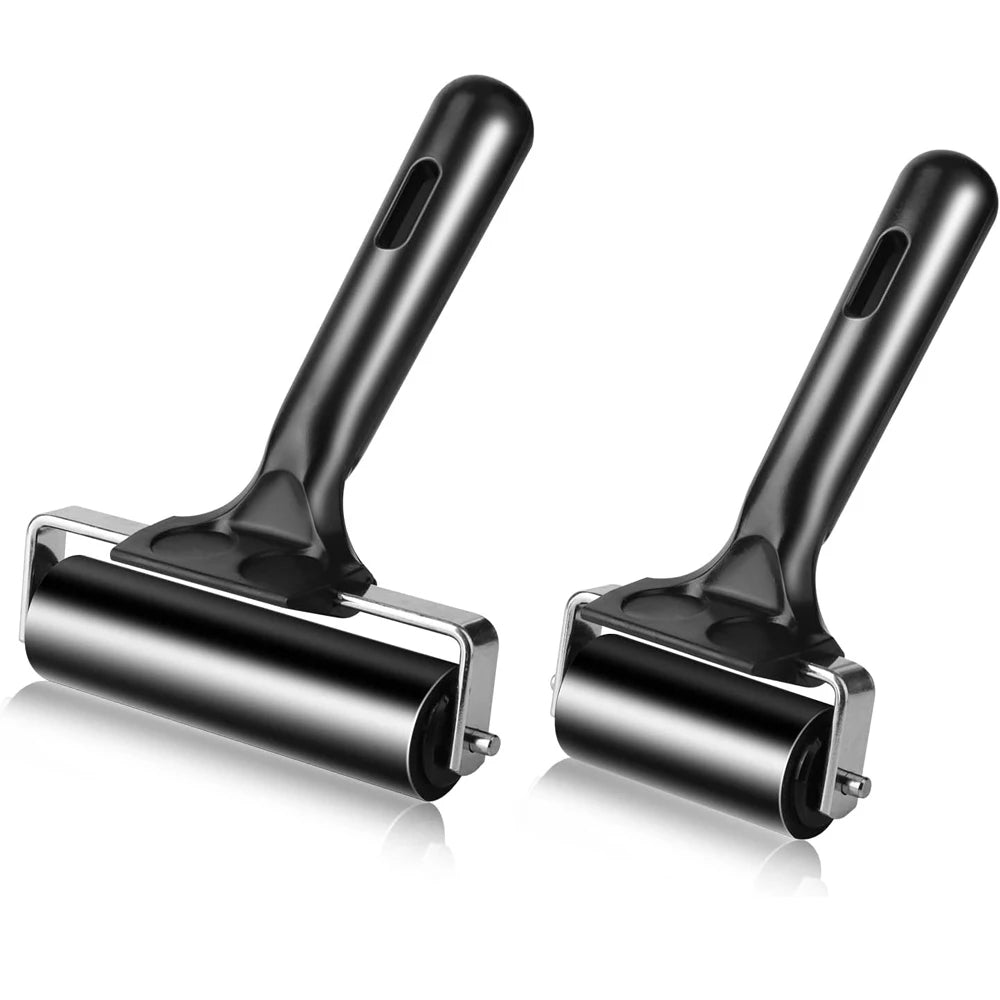 Soft Rubber Brayer Rollers for Printmaking & Crafting (6cm & 10cm)