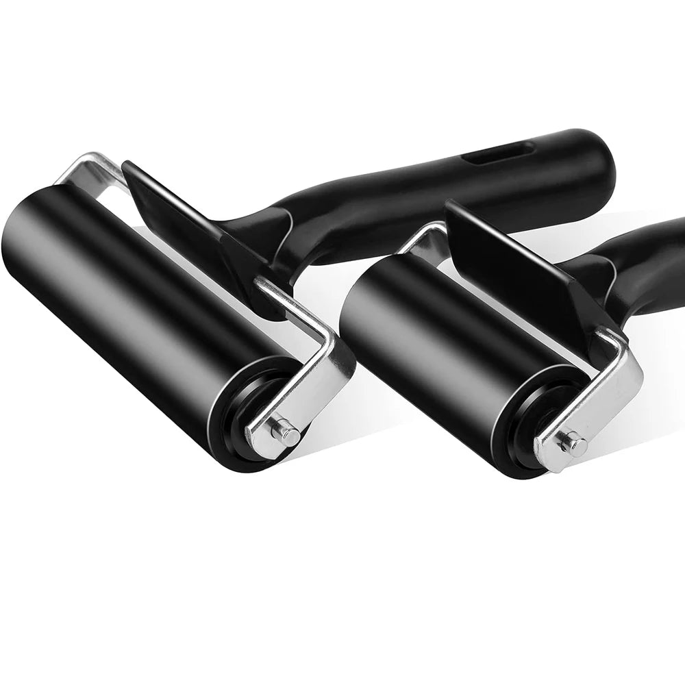 Soft Rubber Brayer Rollers for Printmaking & Crafting (6cm & 10cm)