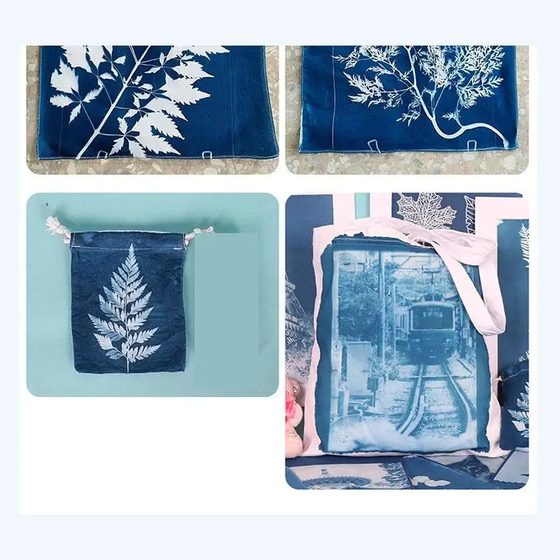 Cyanotype Liquid DIY Kit – Fabric & Paper Printmaking (100ml/200ml)