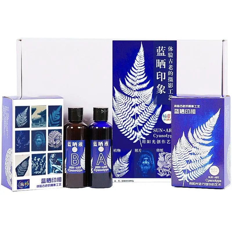 Cyanotype Liquid DIY Kit – Fabric & Paper Printmaking (100ml/200ml)